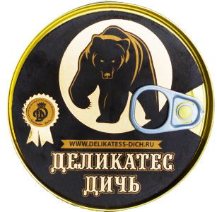 картинка Мясо медвежатины тушеное ж/б 325 г магазин Winner являющийся официальным дистрибьютором в России 