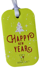 картинка Бирка "Happy New Year" желтая картон (9,5*5,5 см) магазин Winner являющийся официальным дистрибьютором в России 