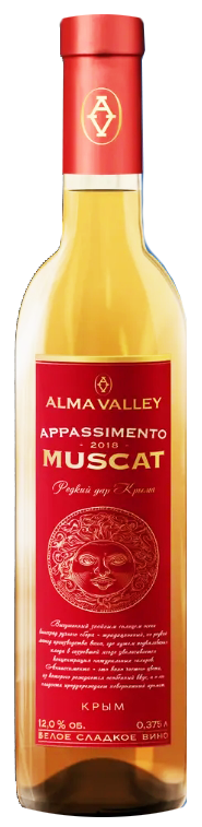 картинка Вино десертное сладкое белое Мускат Аппасименто Альма Велли 0,375 л в ПУ от магазина Winner